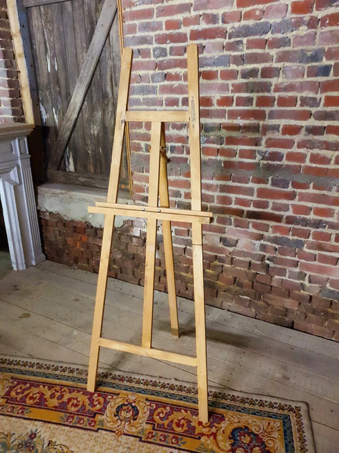 CHEVALET BOIS CLAIR RÉGLABLE