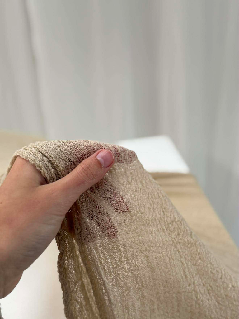 Chemin de table beige