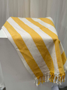 Serviette rayée jaune