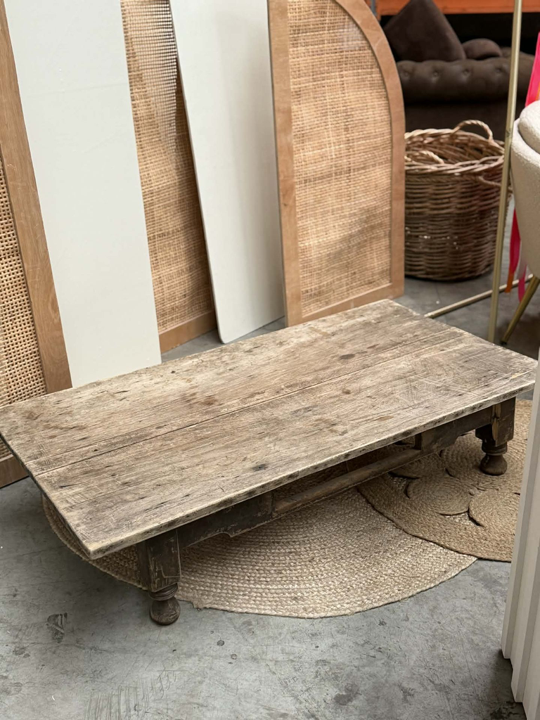 Table basse bois foncé