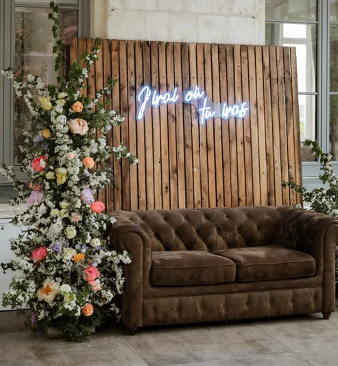 FOND PHOTOBOOTH LATTES DE BOIS foncé