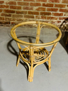 TABLE BASSE BAMBOU VERRE