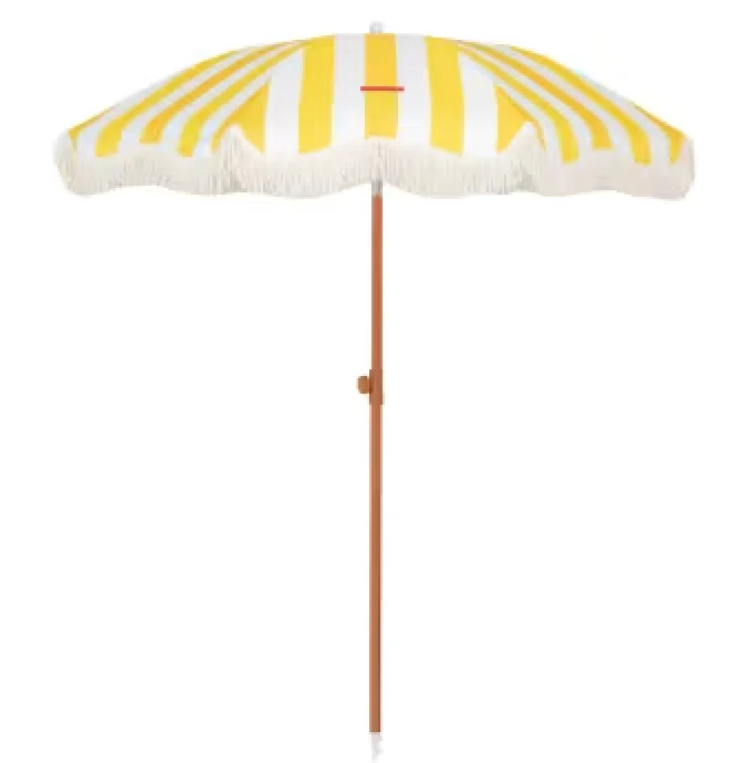 PARASOL RAYÉ JAUNE