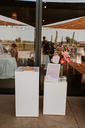 Trio de colonnes blanches