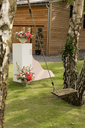 Trio de colonnes blanches