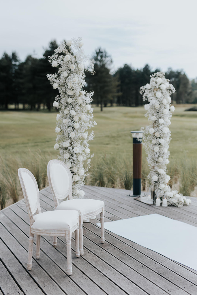 Chaise médaillon tissu