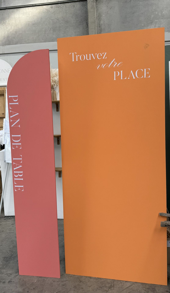 Plan de table coloré