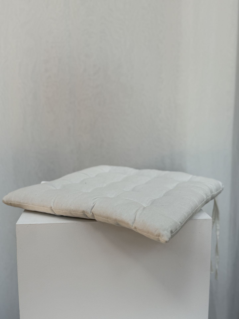 Galette blanche pour chaise