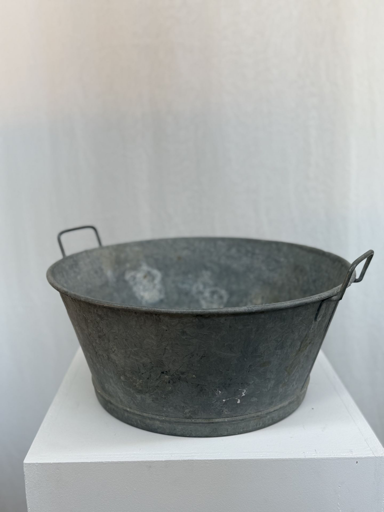 Bassine en zinc moyenne