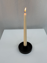 Bougeoir chandelle plat noir