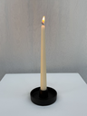 Bougeoir chandelle plat noir