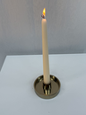 Bougeoir chandelle plat doré