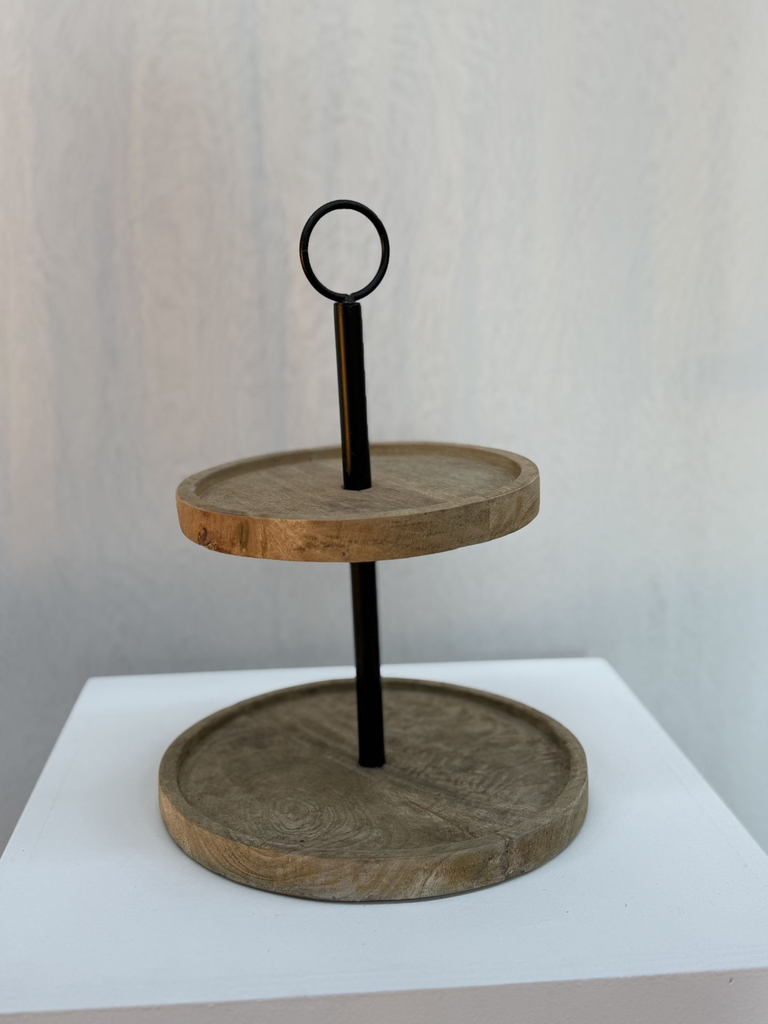 Présentoir à gâteaux bois