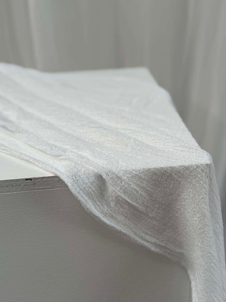 Chemin de table blanc