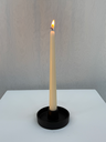 Bougeoir chandelle plat noir