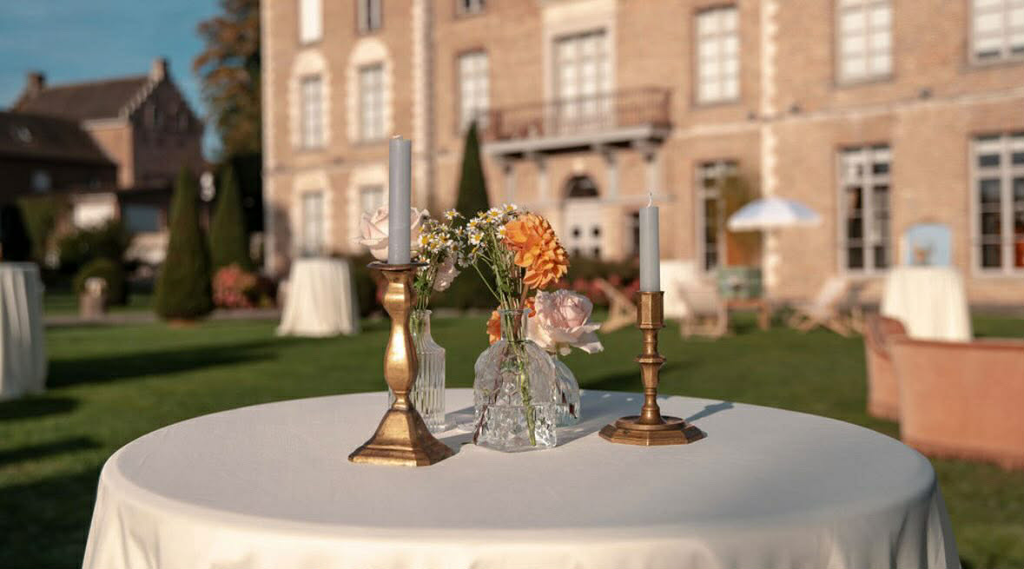 Bougeoir en laiton doré