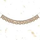 Guirlande carton carrée « Just married »