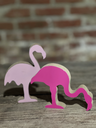 Lot de 2 flamants roses