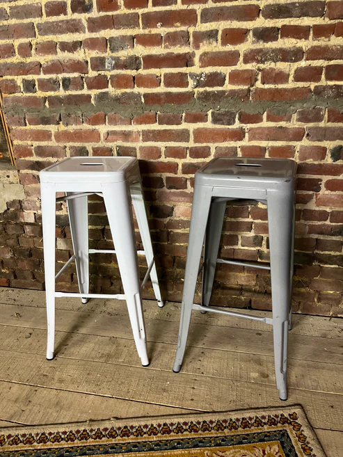 Tabouret tolix blanc