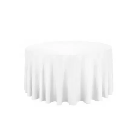 Nappe ronde blanche