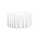 Nappe ronde blanche