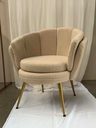 Fauteuil mouton beige 1 place
