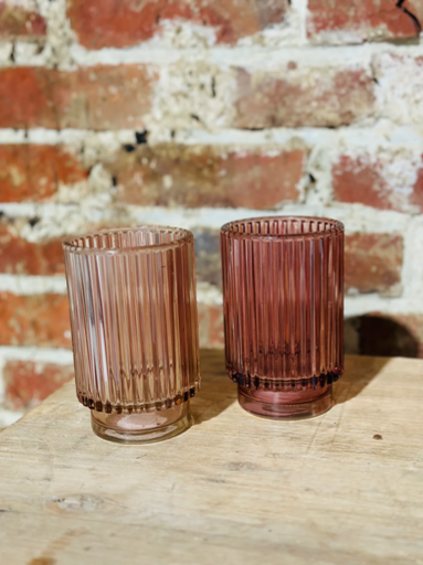 Photophore nuances de rose