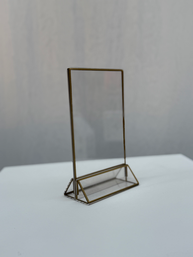 Numéro de table plexi tour doré