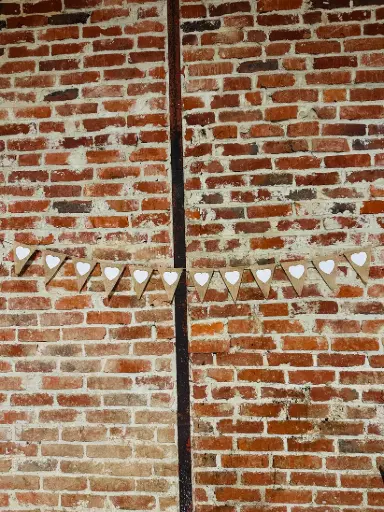 Guirlande jute triangle : cœur