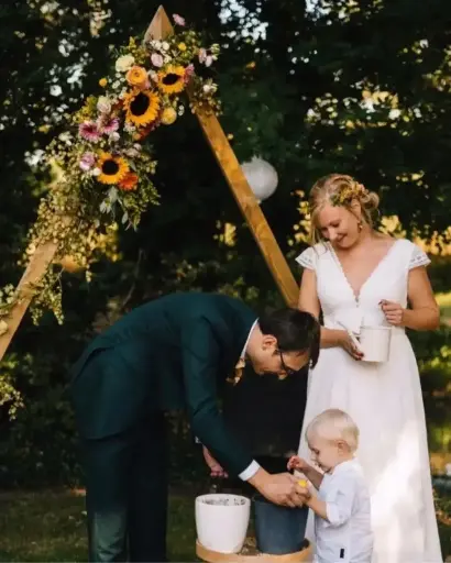 Arche triangulaire bois clair