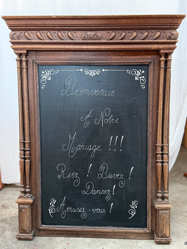Trumeau ardoise bistrot