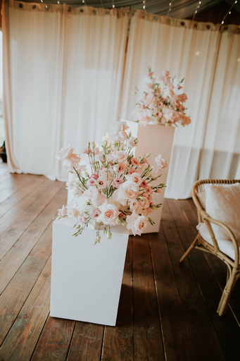 Lot de 3 colonnes modernes blanches